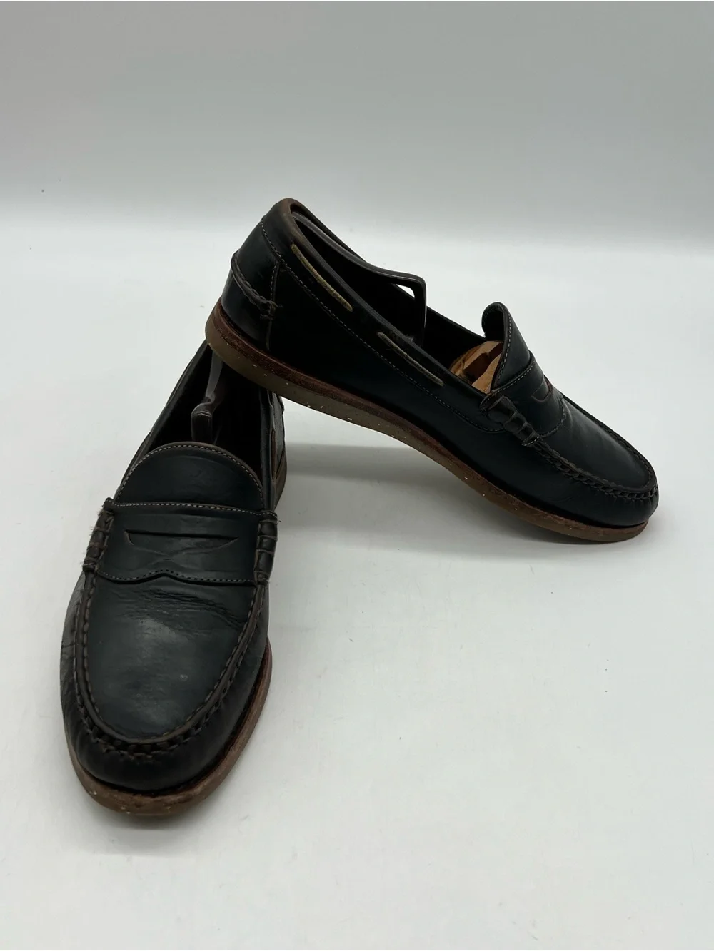 Allen Edmonds AE McKinley Men’s Sz 10D Brown Leather Penny Loafer Moc Toe Shoes